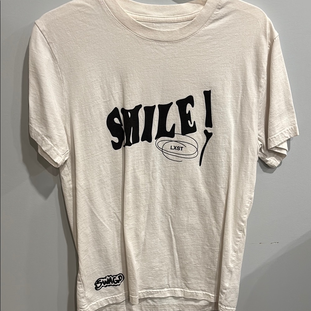 White LXST Smile T shirt